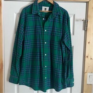 🔥Burton Green and Blue Plaid Men's Shirt